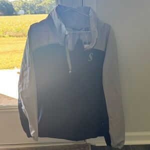 Seattle Mariners Navy and Gray Ladies Windbreaker, Cutter & Buck XL NWT